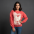 Fender Ladies Unplugged Sweatshirt: Distressed Guitar (Pink)