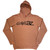 Gorillaz Unisex Unplugged Pullover Hoodie: Group Circle Rise (Pink) (Back Print)
