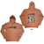 Gorillaz Unisex Unplugged Pullover Hoodie: Group Circle Rise (Pink) (Back Print)