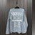 Nirvana Unisex Unplugged Sweatshirt: Nevermind Tour 1991 (Blue) (Back Print)
