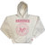 Ramones Ladies Unplugged Pullover Hoodie: Pink Presidential Seal (Natural)