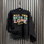 The Beatles Ladies Unplugged Pullover Hoodie: AYNIL Stacked (Black)