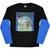 Creedence Clearwater Revival Unisex 2 In 1 Layered Long Sleeve T-Shirt: CCR Album (Black & Blue) (Back & Sleeve Print)