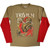 Trivium Unisex 2 In 1 Layered Long Sleeve T-Shirt: Kirisute Gomen (Green & Red) (Back & Sleeve Print)
