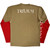 Trivium Unisex 2 In 1 Layered Long Sleeve T-Shirt: Kirisute Gomen (Green & Red) (Back & Sleeve Print)