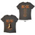 AC/DC Ladies T-Shirt: Bell Lightning EU Tour '25 (Charcoal Grey) (Back Print)