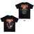 AC/DC Unisex T-Shirt: Angus Horns EU Tour '25 (Black) (Back Print)