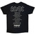AC/DC Unisex T-Shirt: Angus Putland EU Tour '25 (Black) (Back Print)