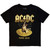 AC/DC Unisex T-Shirt: PWR'D-UP In Paris EU Tour '25 (Black) (Back Print)