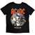 AC/DC Unisex T-Shirt: PWR'D-UP Norway EU Tour '25 (Black) (Back Print)