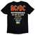 AC/DC Unisex T-Shirt: PWR'D-UP Sweden EU Tour '25 (Black) (Back Print & Ex-Tour)