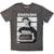 Eminem Unisex Stone Wash T-Shirt: Arrest (Charcoal Grey)