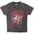 Nirvana Unisex Stone Wash T-Shirt: In Utero Vintage Collage (Charcoal Grey)