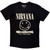 Nirvana Unisex Carbon T-Shirt: Tour '91 (Black) (Back Print)