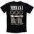 Nirvana Unisex Carbon T-Shirt: Tour '91 (Black) (Back Print)