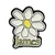 James Pin Badge: Yellow Logo White Daisy (Yellow)