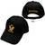 Madness Unisex Baseball Cap: Crown & M (Black) (Back Print)