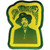 Jimi Hendrix Woven Patch: Jimi & Swirl Logo