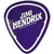 Jimi Hendrix Sticker: Plectrum