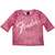 Fender Ladies Mesh Crop Top: Classic Logo (Pink)