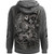 Spiral Unisex Pullover Hoodie: Acid Reaper (Charcoal Grey) (Back & Sleeve Print)