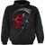 Spiral Unisex Pullover Hoodie: Reaper Revenge (Black) (Back & Sleeve Print)