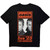 Oasis Unisex T-Shirt: Los Angeles Half Faces Fan Store (Black) (Back Print & Ex-Tour)