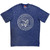 Ramones Unisex Unplugged T-Shirt: Presidential Seal Wash (Blue) (Back Print)