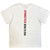 Bruce Springsteen Unisex Unplugged T-Shirt: Born To Run (White) (Back Print)