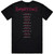 Evanescence Unisex T-Shirt: Canada Tour '24 Photo (Black) (Back Print)