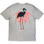Sleep Token Unisex T-Shirt: Flamingo Pink Logo (Grey) (Back Print)