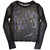 Korn Ladies Long Sleeve Mesh Crop Top: Issues A Box (Black)