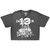 December 10 Ladies Crop Top: Group White (Charcoal)