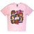 December 10 Ladies T-Shirt: Ripped Frame Colour (Light Pink)