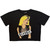 Blondie Ladies Crop Top: Side Glance (Black)