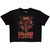 Falling In Reverse Ladies Crop Top: Thorns (Black)