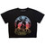 Fleetwood Mac Ladies Crop Top: Gradient Penguins (Black)