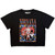 Nirvana Ladies Crop Top: Heart (Black)