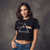 Pink Floyd Ladies Crop Top: DSOTM Courier (Black)