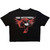 The Offspring Ladies Crop Top: Rise & Fall (Black)
