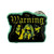 The Warning Pin Badge: Yellow Girls