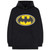 DC Comics Unisex Pullover Hoodie: Batman Original Cartoon Logo (Black)