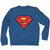 DC Comics Unisex Sweatshirt: Superman Original Logo (Blue)
