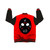 Friday the 13th Unisex Varsity Jacket: Jason Jumbo Mask Back (Black & Red) (Back Print)