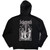 Behemoth Unisex Zipped Hoodie: Crucified (Black) (Back Print)
