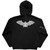 Ozzy Osbourne Unisex Zipped Hoodie: Tattoo Bat (Black) (Back Print)