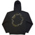 The Rolling Stones Unisex Zipped Hoodie: Foreign Tongues Tracks (Charcoal) (Back Print)