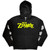 Rob Zombie Unisex Zipped Hoodie: Die Twice (Black) (Back Print)