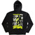 Rob Zombie Unisex Zipped Hoodie: Die Twice (Black) (Back Print)