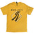 Bon Jovi Unisex T-Shirt: Tour '87 Road Sign (Yellow) (Back Print)